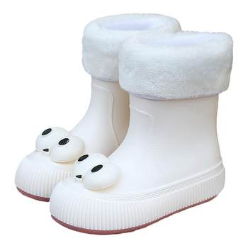 ເກີບຝົນຜູ້ໃຫຍ່ສໍາລັບແມ່ຍິງ 2024 ແບບໃຫມ່ Xiaoxiangfeng waterproof overshoes ກາຕູນເກີບຝົນງາມສໍາລັບແມ່ຍິງທີ່ຈະໃສ່ LYF