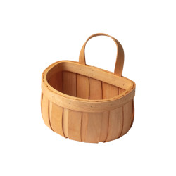 Rattan storage basket kitchen storage onion ginger garlic wall-mounted hand-woven blue fruit picnic basket