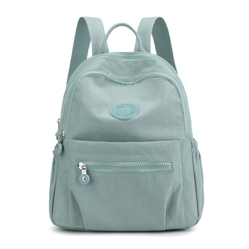 Backpack ແມ່ຍິງ 2024 ຄົນອັບເດດ: ໃຫມ່ Oxford Cloth Backpack Summer ຂະຫນາດໃຫຍ່ຄວາມອາດສາມາດ Canvas Bag ໂຮງຮຽນນ້ໍາຫນັກເບົາ