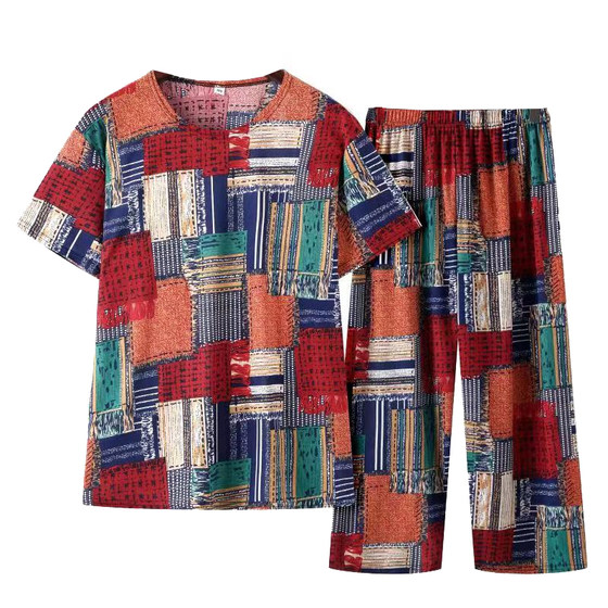 Middle -aged and elderly women's women's grandmother's grandmother dress summer short -sleeved T -shirt suits elderly clothes ice silk summer two -piece set
Middle -aged and elderly women's women's grandmother's grandmother dress summer short -sleeved T -shirt suits elderly clothes ice silk summer two -piece set