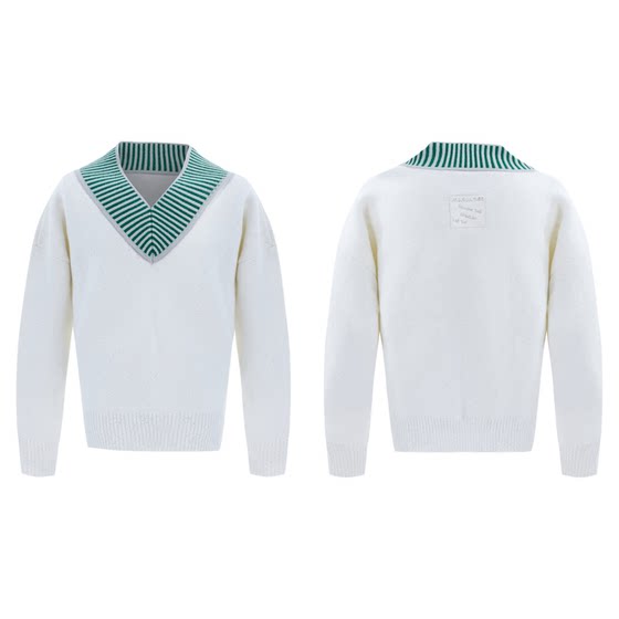 ArguE CultureE heavy thin flash V-neck contrasting splicing sweater loose simple thickened Christmas sweater men
ArguE CultureE heavy thin flash V-neck contrasting splicing sweater loose simple thickened Christmas sweater men