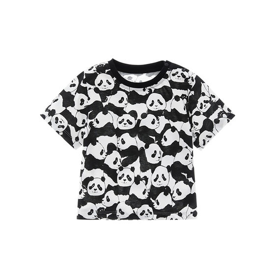 Children's short-sleeved T-shirt boys tops baby summer pure cotton type summer thin female panda trendy children 2025 new model
Children's short-sleeved T-shirt boys tops baby summer pure cotton type summer thin female panda trendy children 2025 new model