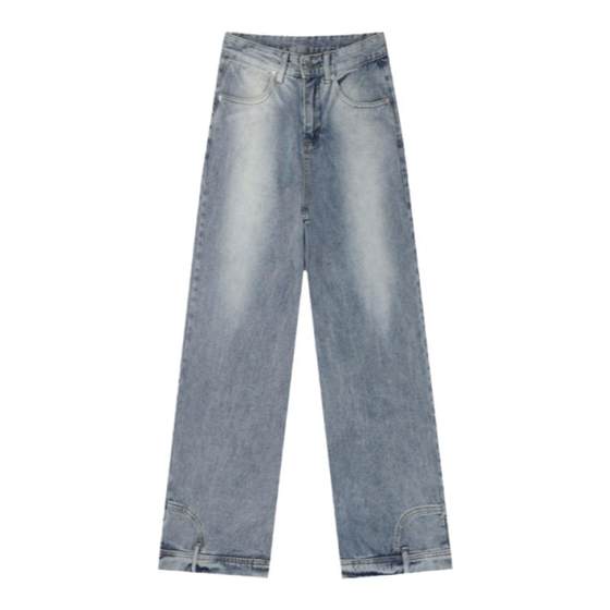 Large size American retro washing flip jeans for men and women 2024 new loose straight versatile casual trousers
Large size American retro washing flip jeans for men and women 2024 new loose straight versatile casual trousers