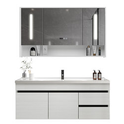 Good wife bathroom cabinet combination bathroom washbasin washbasin washbasin simple smart ceramic integrated basin