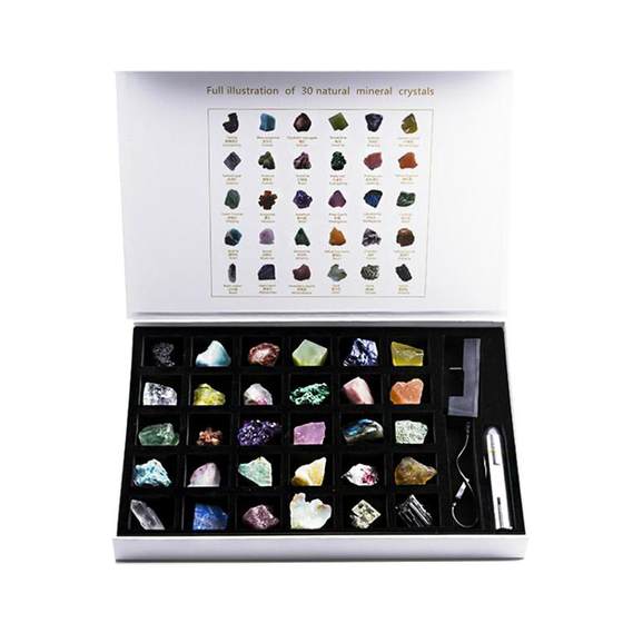 Thirty kinds of natural crystal rough ore ore, jade agate gem emerald stone mineral ornaments Thirty kinds of natural crystal rough ore ore, jade agate gem emerald stone mineral ornaments