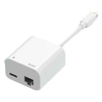 ເຫມາະ​ສົມ​ສໍາ​ລັບ Apple ໂທລະ​ສັບ​ມື​ຖື​ການ​ໂຕ້​ຕອບ​ການ​ຖ່າຍ​ໂອນ​ສາຍ​ເຄືອ​ຂ່າຍ iphone15/14/13 ການ​ອອກ​ອາ​ກາດ​ສົດ 12 Ethernet connector ipad network card ການ​ເຊື່ອມ​ຕໍ່​ໂດຍ​ກົງ​ກັບ​ໂທລະ​ສັບ​ມື​ຖື​ເຄືອ​ຂ່າຍ​ໂທລະ​ສັບ​ມື​ຖື​ອິນ​ເຕີ​ເນັດ