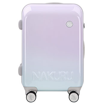 NAKURU ໃຫມ່ lightweight zipper case 20-inch suitcase students trolley case women Japanese taro purple suitcase 24