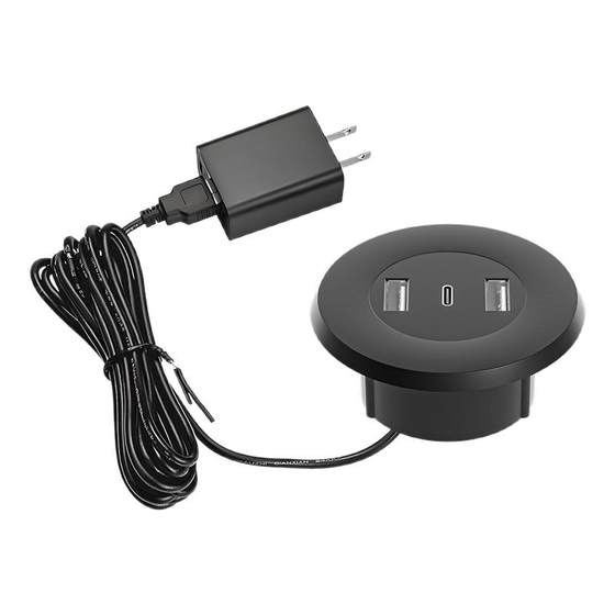 Embedded USB socket hidden dark-turn desktop sofa bedside table round charger TypeC fast charging interface
Embedded USB socket hidden dark-turn desktop sofa bedside table round charger TypeC fast charging interface
