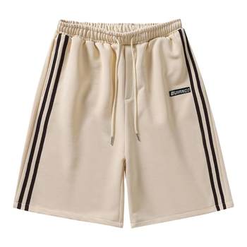ໂສ້ງຂາສັ້ນບາສເກັດບອລແບບອາເມຣິກາ 2024 ກາງແຈ້ງຂອງຜູ້ຊາຍ Trendy Loose Outerwear Casual Quick-drying Sports Pants ຫ້າຈຸດ