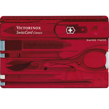 Victorinox ຕົ້ນສະບັບ Authentic Swiss Army Knife Card Tool Cassette Scissors 0.7100.T Portable Multi-Function Card Knife