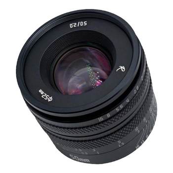 Rockstar 50mmF2 full-frame mirrorless fixed focus lenses small spittoon ເຫມາະສໍາລັບ Sony, Canon ແລະ Nikon mount cameras