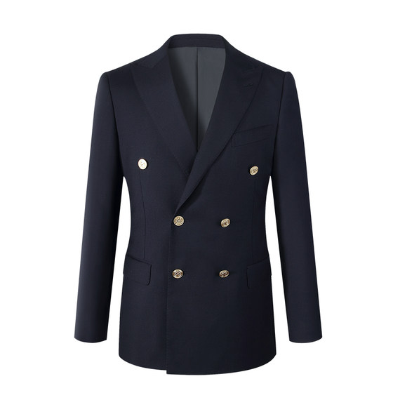 Italy imports tallia fabric men's double -row buckle business leisure suit tops wool suit jacket Italy imports tallia fabric men's double -row buckle business leisure suit tops wool suit jacket