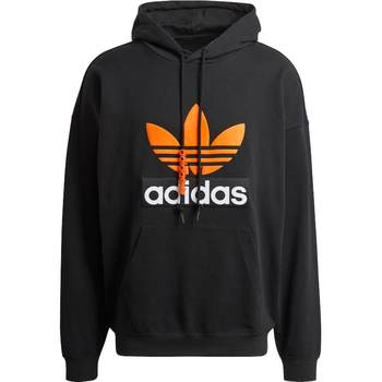 Terry cloth sports hooded sweatshirt men's adidas Adidas official outlets clover