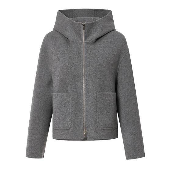 VGRASS Grey Hooded Full Wool Short Woolen Coat 24 Spring New Double-Side Woolen Loose
VGRASS Grey Hooded Full Wool Short Woolen Coat 24 Spring New Double-Side Woolen Loose