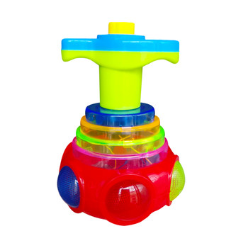 Gyro toy ເດັກນ້ອຍແລະເດັກນ້ອຍອິນເຕີເນັດສະເຫຼີມສະຫຼອງຮ້ອນ 2 ເດັກຊາຍແລະເດັກຍິງອາຍຸ 3 ປີ 4 luminous rotating ດົນຕີ indoor ນອກ 5 ອາທິດກາຕູນ