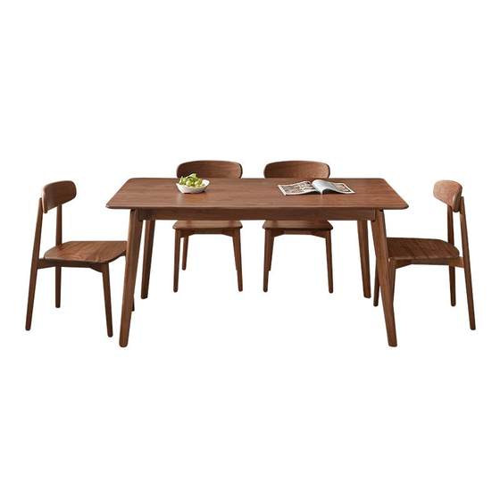 Quanyou Home Black Walnut Solid Wood Dining Table and Chair Combination Living Room Home Large Board Table 2025 New Rectangular Table
Quanyou Home Black Walnut Solid Wood Dining Table and Chair Combination Living Room Home Large Board Table 2025 New Rectangular Table
