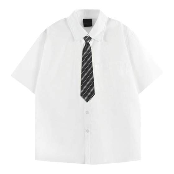 White short -sleeved shirt Men's Summer Academy Wind School Uniform graduated black inside collar boys white thick solid clothing shirt
White short -sleeved shirt Men's Summer Academy Wind School Uniform graduated black inside collar boys white thick solid clothing shirt