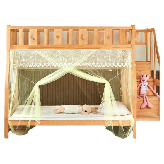 Child and mother beds, mosquito nets, upper and lower beds, household 1.2m trapezoidal double-layer children's beds, 1.35m high and low beds, 1.5m upper and lower bunks Child and mother beds, mosquito nets, upper and lower beds, household 1.2m trapezoidal double-layer children's beds, 1.35m high and low beds, 1.5m upper and lower bunks