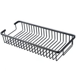 Space aluminum drain dishes storage rack wall -mounted kitchen shelf supplies