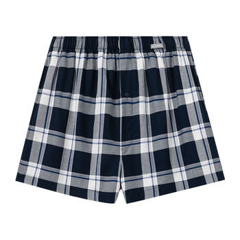 SCHIESSER Shuya's 24th spring and summer product new men's pure cotton woven plaid Arrow pants home shorts 22439X