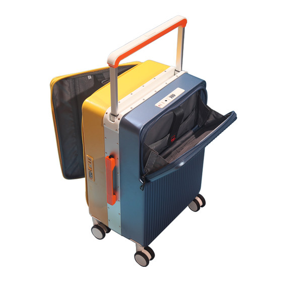 2024 limited edition contrasting color front double opening suitcase for women 20-inch trolley suitcase for men boarding case multi-function
2024 limited edition contrasting color front double opening suitcase for women 20-inch trolley suitcase for men boarding case multi-function