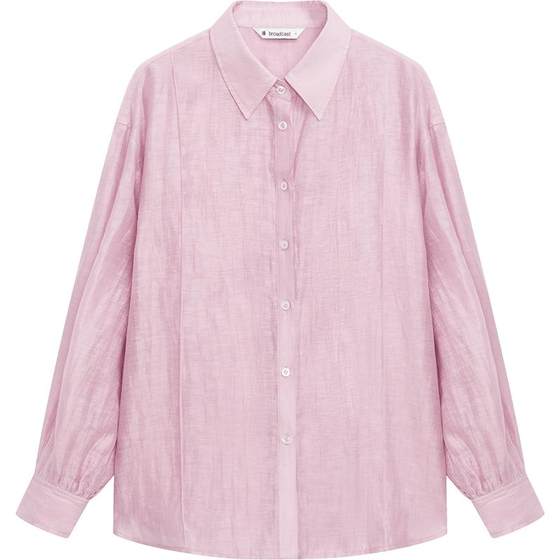 Filling pleated design linen shirt shopping mall same style summer simple temperament commuting long-sleeved shirt BDR2CD1051
Filling pleated design linen shirt shopping mall same style summer simple temperament commuting long-sleeved shirt BDR2CD1051