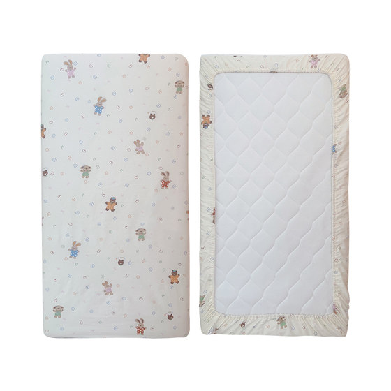 Cribs, pure cotton, type A splicing mattress cover, custom three-piece set, baby kindergarten special small bed sheet
Cribs, pure cotton, type A splicing mattress cover, custom three-piece set, baby kindergarten special small bed sheet