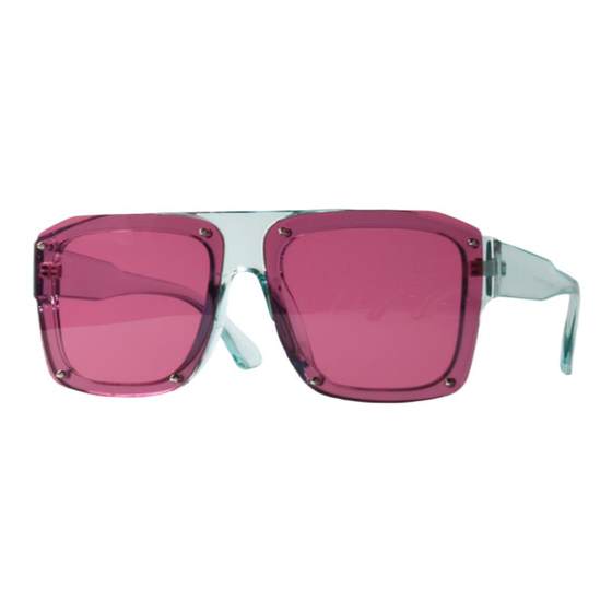 Rivet element cyberpunk color matching sunglasses UV400 UV resistant square large frame design with a sense of glasses Rivet element cyberpunk color matching sunglasses UV400 UV resistant square large frame design with a sense of glasses