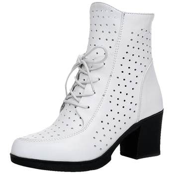 ເກີບຫນັງແທ້ຂອງແມ່ຍິງໃນລະດູໃບໄມ້ປົ່ງໃຫມ່ 2024 ເກີບສັ້ນ versatile ຫນາ heel ແບບອັງກິດ Martin boots ເກີບແມ່ຍິງພາກຮຽນ spring ແລະດູໃບໄມ້ລົ່ນເກີບດຽວ