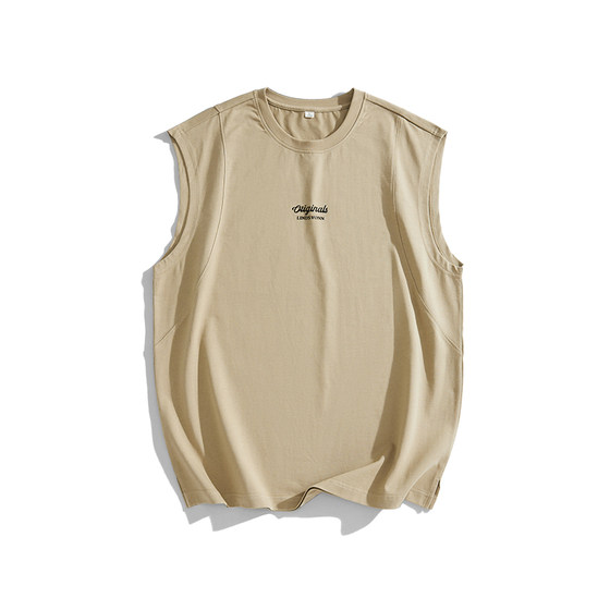 250 grams of heavy vest men's pure cotton trend wild summer new sleeveless T -shirt loose sports shoulder shirt
250 grams of heavy vest men's pure cotton trend wild summer new sleeveless T -shirt loose sports shoulder shirt