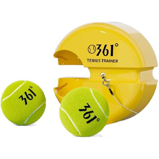 361 degrees with rope tennis training device base with line high elastic beatings and elastic rope back to play single training tennis 361 degrees with rope tennis training device base with line high elastic beatings and elastic rope back to play single training tennis