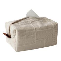 Muye Soft Waxy Fabric Tissue Box Home Simple Tissue Bag Paper Storage Bedside Tissue Box Tissue Cover