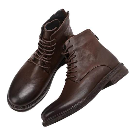 Men's boots autumn and winter genuine leather retro boots casual Martin boots high top zipper fashion boots youth trendy outdoor leather boots
Men's boots autumn and winter genuine leather retro boots casual Martin boots high top zipper fashion boots youth trendy outdoor leather boots