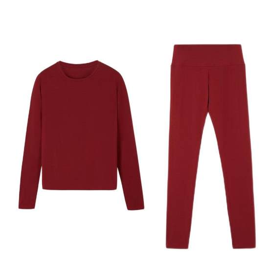 Etam thermal leather warmth slim nude feeling round neck long sleeve trousers suit comfortable inner bottoming for women
Etam thermal leather warmth slim nude feeling round neck long sleeve trousers suit comfortable inner bottoming for women