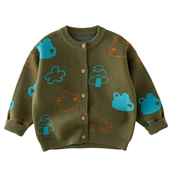 Cotton boy knitted cardigan versatile autumn and winter new baby autumn jacket sweater outer top children's clothing
Cotton boy knitted cardigan versatile autumn and winter new baby autumn jacket sweater outer top children's clothing