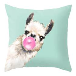 Nordic ins pillow fashion animal blowing bubble series sofa back cushion office lumbar pillow cushion pillow