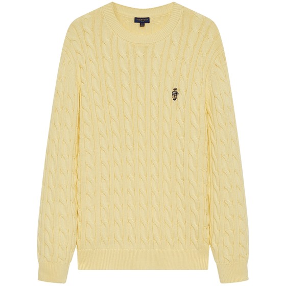 TeenieWeenie Bear Sweater for Men and Women 2025 Spring New Round Neck Retro Fashion Cable Knit Sweater TeenieWeenie Bear Sweater for Men and Women 2025 Spring New Round Neck Retro Fashion Cable Knit Sweater
