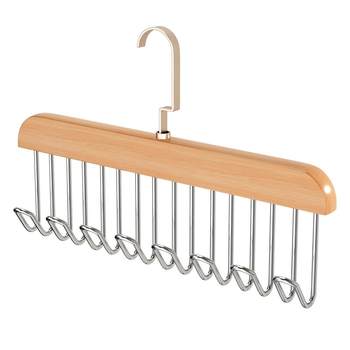 Happy Fish Wooden Sling Clothes Hanger Household Underwear Rack Storage Multifunctional Special Rack Hook Wave Drying Clothes