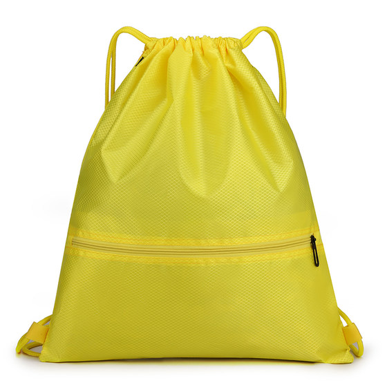 Custom bundle pocket drawing rope bare bag folding outdoor fitness backpack men's and women's sports mountaineering lightweight basketball bag Custom bundle pocket drawing rope bare bag folding outdoor fitness backpack men's and women's sports mountaineering lightweight basketball bag