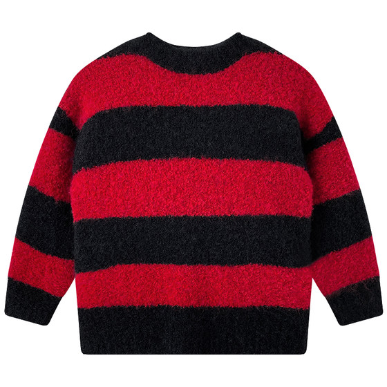 Yuanyuanjia children's clothing winter clothes boy striped knitted sweater children's sweater 2024 new medium and large children's tops boy trend
Yuanyuanjia children's clothing winter clothes boy striped knitted sweater children's sweater 2024 new medium and large children's tops boy trend