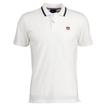 GANT Gant summer new men's American contrast collar pique mesh short-sleeved POLO shirt 2002015