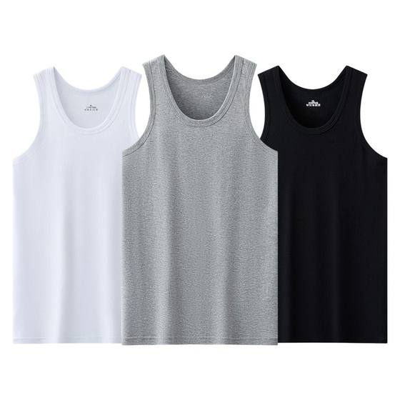 Pure cotton men's vest men's summer hurdle suspender men's elastic sports cotton sweat-absorbing and breathable bottoming sweat shirt sleeveless
Pure cotton men's vest men's summer hurdle suspender men's elastic sports cotton sweat-absorbing and breathable bottoming sweat shirt sleeveless
