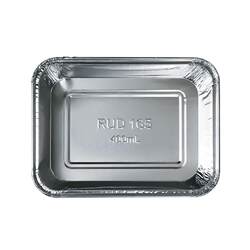 Kenmaido 165 tin foil box 400ml disposable rectangular aluminum foil lunch box pasta with lid take-out baking packaging