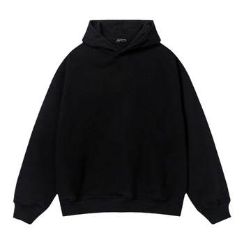Nuthink heavyweight 420g ສີແຂງ American hooded sweatshirt trendy brand men's trendy loose large size couple jacket trendy