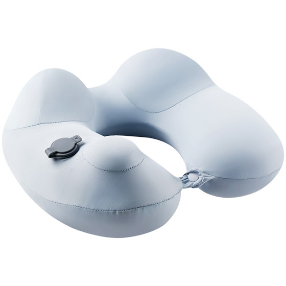 Summer ice silk u-shaped pillow pressing inflatable long-distance plane sleeping artifact high-speed train travel portable u-shaped pillow Summer ice silk u-shaped pillow pressing inflatable long-distance plane sleeping artifact high-speed train travel portable u-shaped pillow