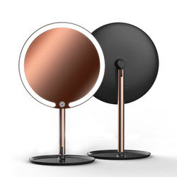 Green Tdar makeup mirror platform LED light smart beauty dressing desktop portable folding metal body mirror with light