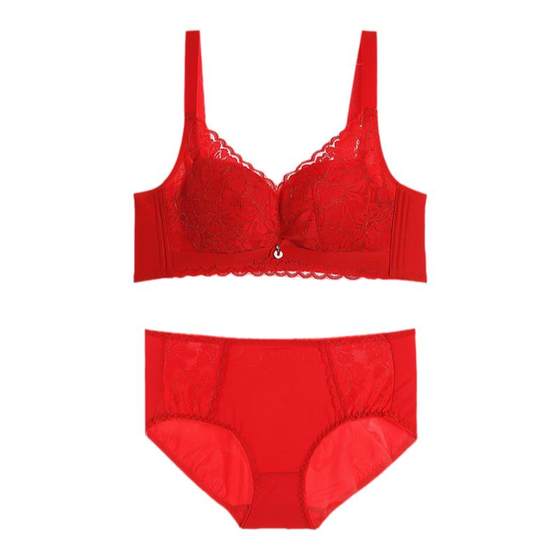 Spring and summer big red steel ringless small breasts gathered underwear for women's bras with secondary breasts medium-thick upper bra
Spring and summer big red steel ringless small breasts gathered underwear for women's bras with secondary breasts medium-thick upper bra