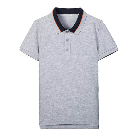 Eton Gide College outfit 2025 summer new style children's lapel light gray short-sleeved T-shirt 17T043
Eton Gide College outfit 2025 summer new style children's lapel light gray short-sleeved T-shirt 17T043