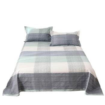 ຜ້າປູທີ່ເຮັດດ້ວຍແປງຫນາ 100% ຜ້າຝ້າຍຝ້າຍບໍລິສຸດ 1.5 ແມັດ ຫໍພັກນັກສຶກສາ 100% ຝ້າຍ double bed sheets