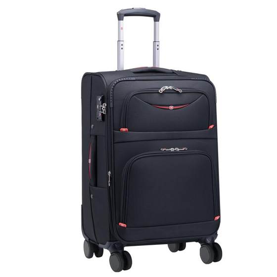 Swiss Army Knife Oxford Cloth Trolley Box Universal Wheels Canvas 20 inch 24 Large Capacity Travel Box Password Luggage for Men Swiss Army Knife Oxford Cloth Trolley Box Universal Wheels Canvas 20 inch 24 Large Capacity Travel Box Password Luggage for Men